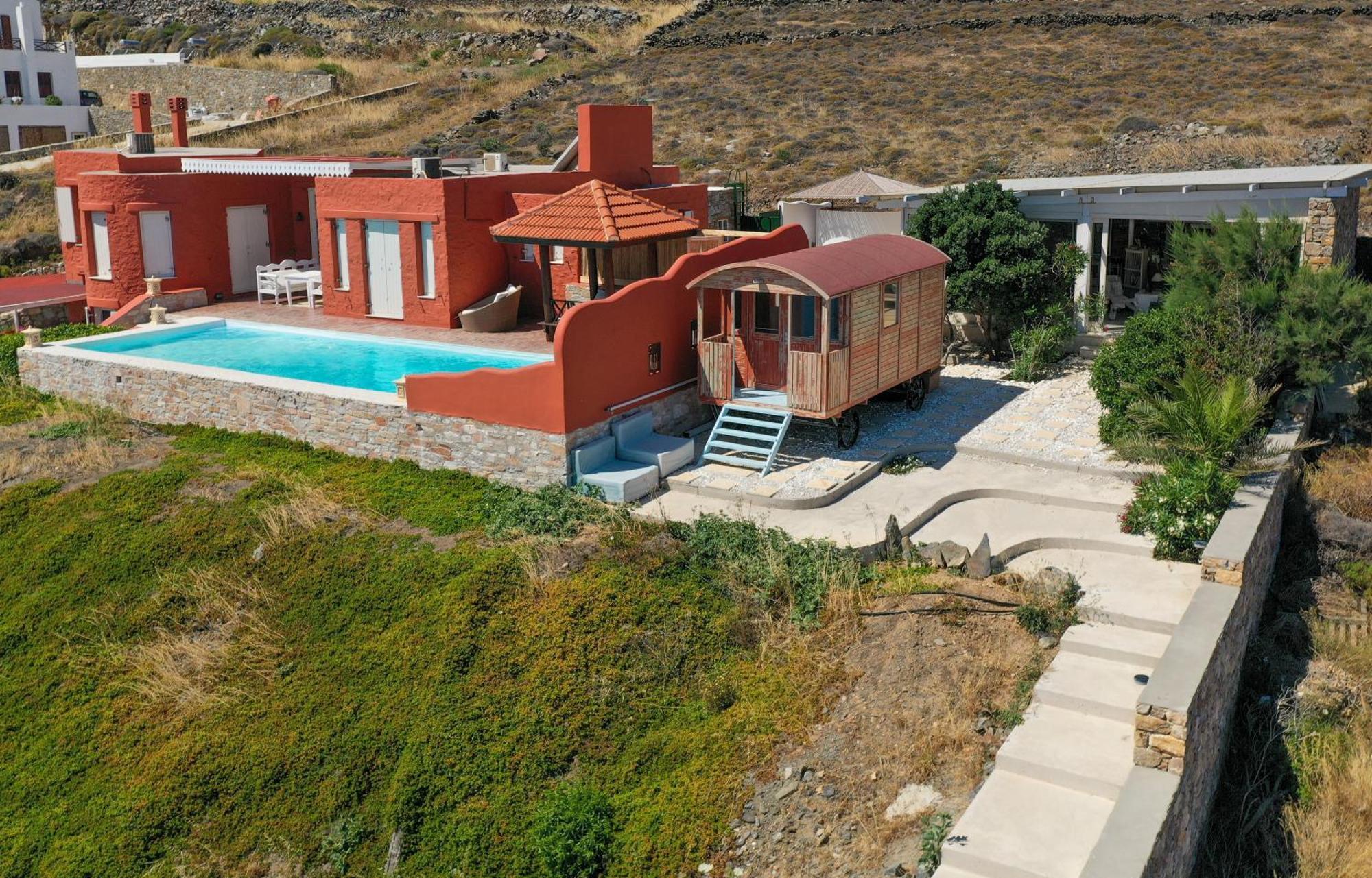 Villa Zen Dans Le Bleu Ermoupoli Buitenkant foto